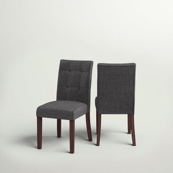 Andover Mills™ Mitzi Tufted Linen Side Chair & Reviews Wayfair